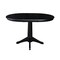 International Concepts Round 36 in Rd Top Pedestal Table, 12 in Leaf, 28.9 inH, Dining Height, Black, 36 in W, 48 in L K46-36RXT-27B - alternate 5